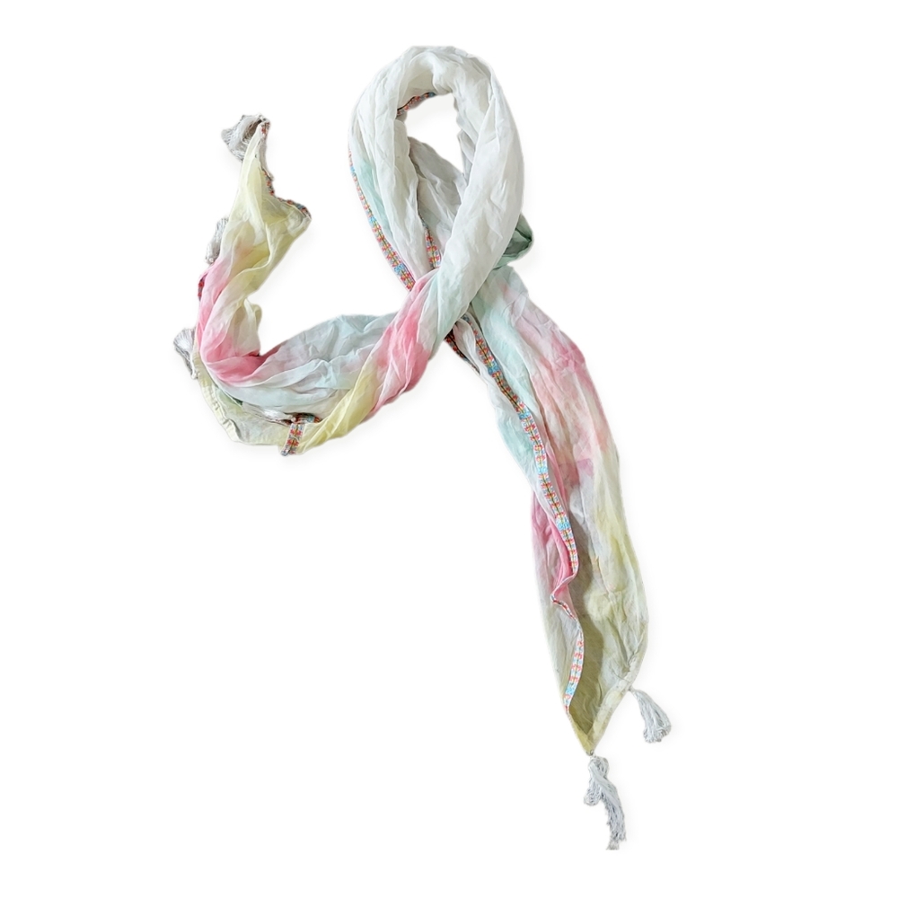 Tie Dye Boho Tasseled Oversized Scarf‎